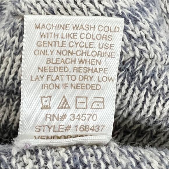 Daytrip Blue and White Long Oversized Knit Cardigan Size Large - Picture 7 of 7